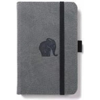 DINGBATS A6 Pocket Wildlife Grey Elephant Notebook - Dotted
