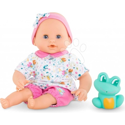 Corolle Baby Bath Océane Mon Premiere Poupon Corolle s modrými klipkajúcimi očami a žabou 30 cm