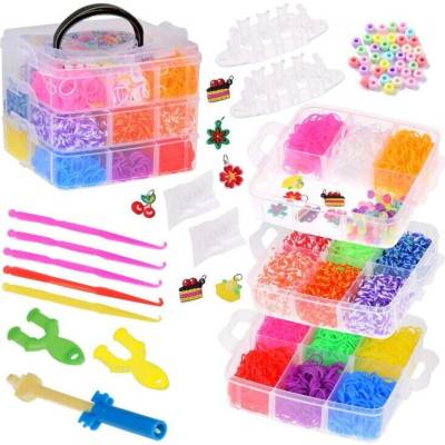 Sada gumiček Magic Erasers k výrobě náramků 4500 ks