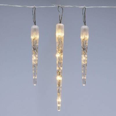 DekorStyle Vánoční světelný LED řetěz Icicle II 690 cm teplá bílá