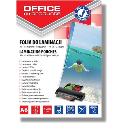 Laminovací fólie Office A6 80 mic, 100 ks lesklá – Zboží Mobilmania