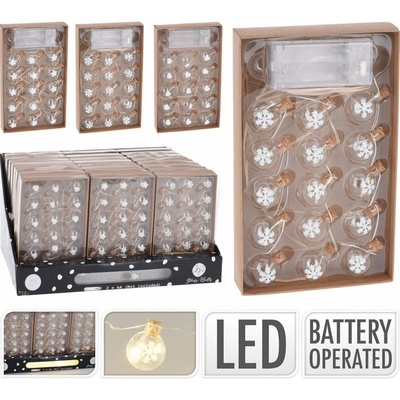 Mondex Světelný LED řetěz Balls teplá bílá