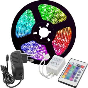 VIVALUX КОМПЛЕКТ led ЛЕНТА vivalux bagra 230v 45w rgb 60led dim ip20 5м ЗАХР. И КОНТРОЛЕР (viv004498)