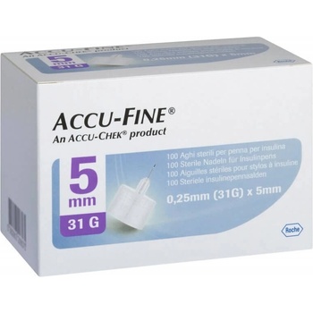 Image 1 of ROCHE Accu-Fine Инсулинови игли 0.25mm (31G) x 5mm 100 броя