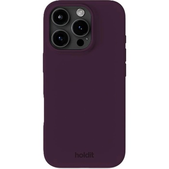 Holdit Гръб Holdit Silicone за iPhone 16 Pro - Deep Plum