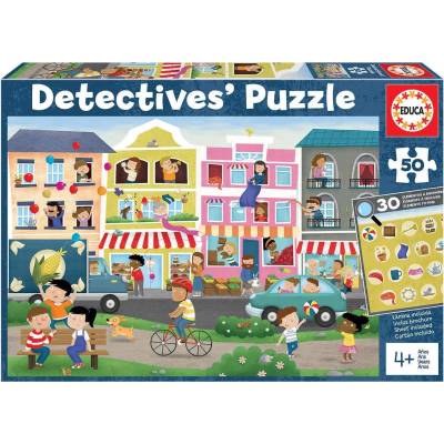 Educa - Puzzle Busy Town Detectives - 40 - 99 piese