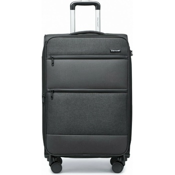 British Traveller Suitcase kufor čierny 117L