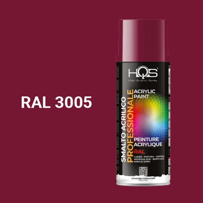 HQS akrylová farba v spreji 400 ml RAL 3005 lesklá