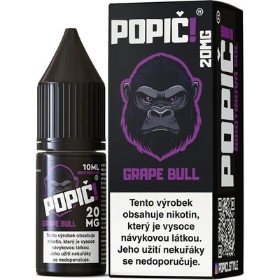 Popič! Salt Grape Bull 10 ml 20 mg