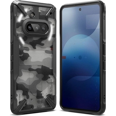 Ringke Противоударен Калъф за Nothing Phone 3A, Ringke Fusion X Camo Case, Черен (8800293853572)