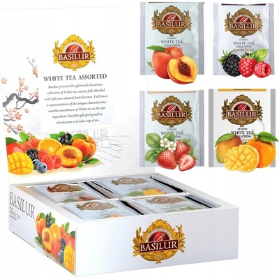 Basilur White Tea Assorted prebal 40 gastro sáčkov