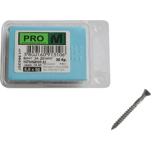 Pro m НЕРЪЖДАЕМИ ВИНТОВЕ ЗА ДЕКИНГ 30 БРОЯ PRO M 5 x 50 MM (3800160913106)