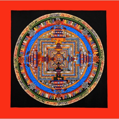 Malovaný obraz THANGKA 31x31 cm