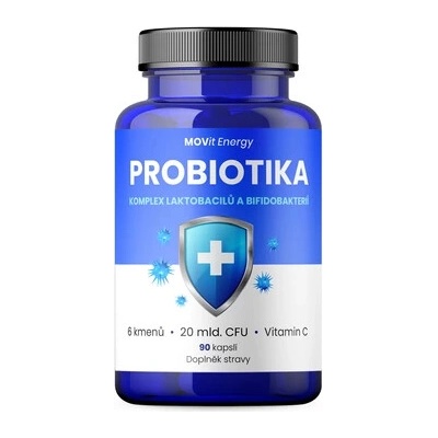 MOVit Energy Probiotiká komplex laktobacilov a bifidobaktérií 90 vegánskych kapsúl
