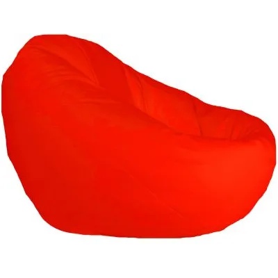 PUFRELAX Пуф, круша, 520л. , Nirvana Gigant - Teteron Orange Neon, За открито, Перящ се калъф, Пълнеж от Полистиролни перли (PUF-G-NGG-TEX-NEOR)