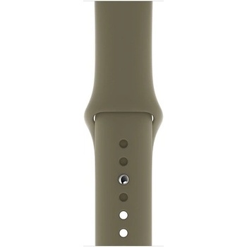Apple Оригинална силиконова каишка за Apple Watch 42мм, 44мм, 45мм, 46мм, Ultra, Ultra 2, Ultra 3 49мм - Apple Khaki Sport Band S/M & M/L (кафяв) (mwup2zm/a)