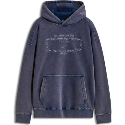 Alpinestars Infinite Washed Oversized Hoodie sepraná modrá