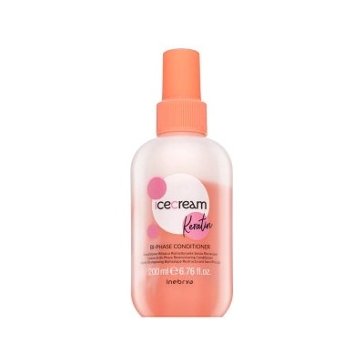 Inebrya Ice Cream Keratin Bi-Phase Conditioner Балсам без изплакване с кератин 200 ml