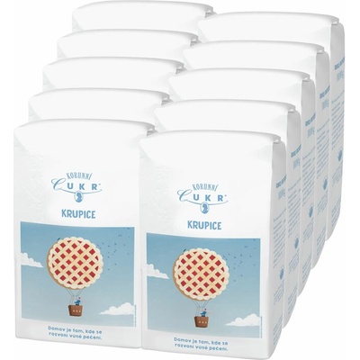 Korunní cukr krupice 10x1kg
