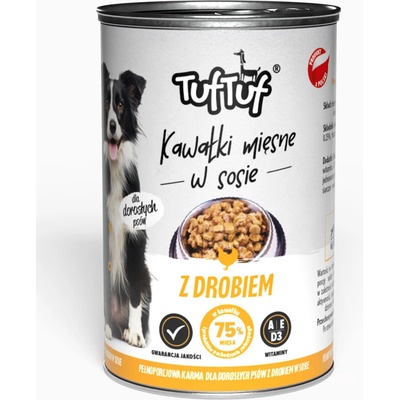 Tuf Tuf Adult Mäsové kúsky s hydinou 1250 g