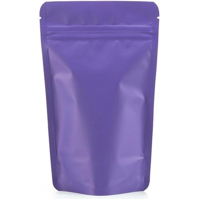 Doypack ZIP | fialkový mat | metal.folie obsah 100ml (85 × 140 + 50mm)