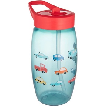 Canpol Чаша със сгъваема сламка Canpol - Cars, 400 ml (56/618_blu)