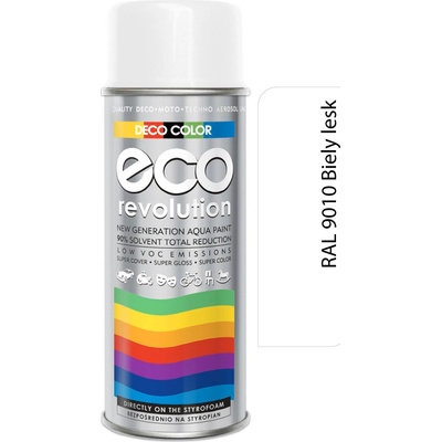 Deco Color ECO Revolution 400 ml RAL 9010 Biely lesk