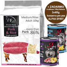 Fresh Farm Adult Medium&Maxi Single Protein Pork & Rice 10 kg