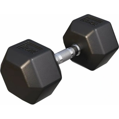 Gorilla Sports Hexagon jednoruční činka pogumovaná 20 kg 76731