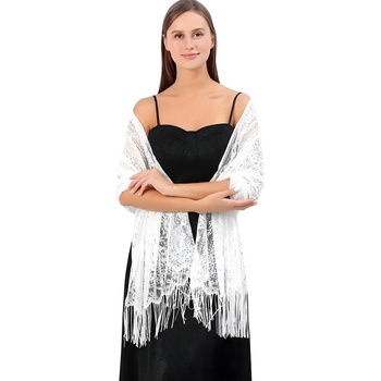 HARAHU Чипкован шал - Бяла kp33772 (33772)