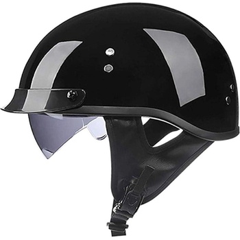 Image 1 of Мотоциклетна ретро полукаска с вградена козирка, гланц v-889 l-размер