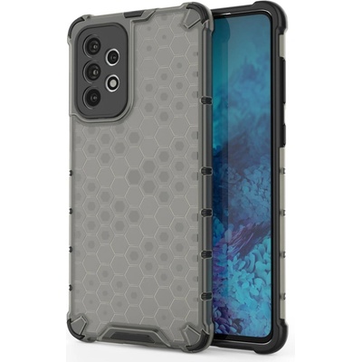 HQWear Калъф за телефон Honeycomb Armor с гел рамка за Samsung Galaxy A73, черен (5907769339738)