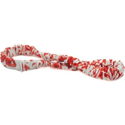Scrunchie červený abstrakt