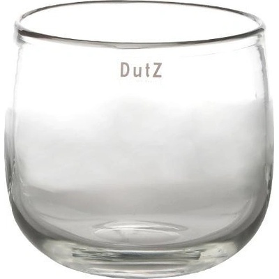 Skleněný květináč DutZ Pot, výška 7 cm, průměr 10 cm, barva čirá