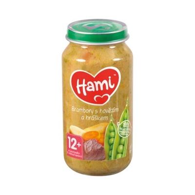 Hami Brambory s hovězím a hráškem 250 g