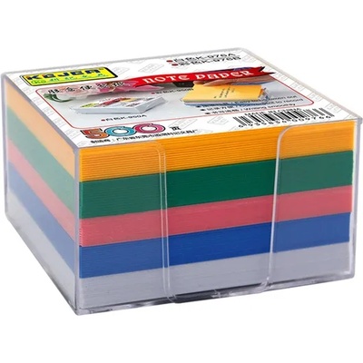 Kejea Хартиено кубче, 75 x 75 mm, цветно, 500 листа, с пластмасова поставка