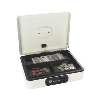 Rottner ROTTNER Pro Box Two - Преносима метална касета за пари, бяла (Pro Box Two)