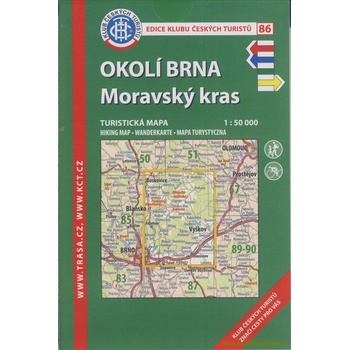 86 Okolí Brna Moravský kras 1:50T