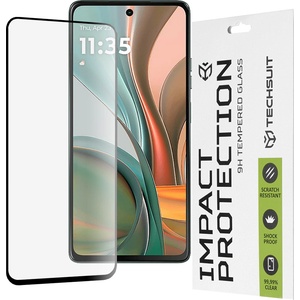 Techsuit Протектор за Motorola Moto G75 - 111D Full Cover / Full Glue Glass - черен