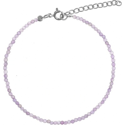 Again Jewelry korálkový náramok z ametystu AJKNR005