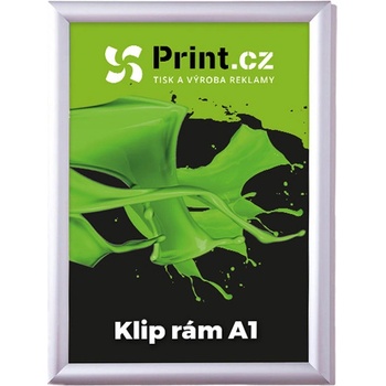 Print.cz Klip rám A1 s ostrými rohy s tiskem