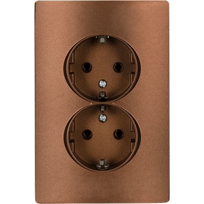 ELMARK Rhyme ДbОЕН КОНТАКТ ШУКО КАФЕ МЕТАЛИК (11376)