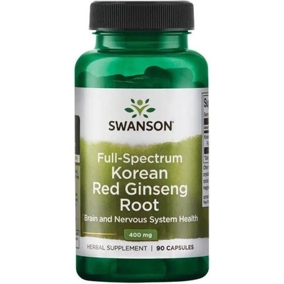 Swanson full spectrum korean red ginseng root korejsky cerveny koren zensenu 400 mg 90 kapsúl