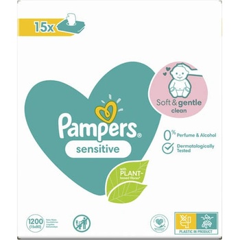 Pampers Fresh Clean detské čistiace obrúsky 15 x 80 ks