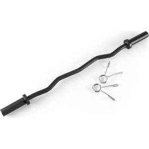 Capital Sports Accretor 120 CBO Curlbar извит лост за тежести, 120 см / 50 mm, макс. 272 kg, стомана, черен (FIT20-Accretor120CBO) (FIT20-Accretor120CBO)
