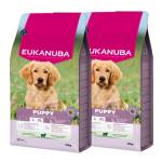 EUKANUBA Puppy & Junior Агнешко и ориз за големи породи 2x12кг