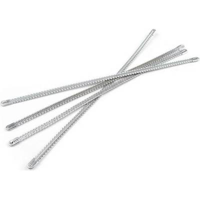 Výztuž do korzetu šíře 5 mm délka 10; 16; 20 cm Varianta: 3 (20 cm) barva nikl, Balení: 4 ks 62998/164221/292570