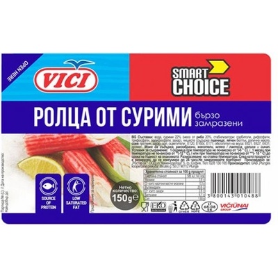 Vici Рулца от раци Сурими Vici замразени 150гр