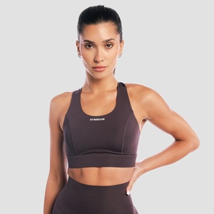 GymBeam Спортен сутиен Aura Tee Brown L