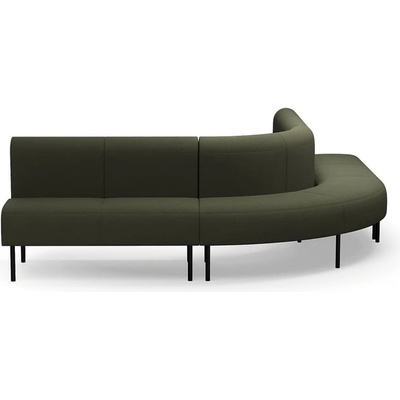 Rohová sedačka VARIETY, 90°, vnější, potahová látka Blues CSII, olivová – Zboží Mobilmania